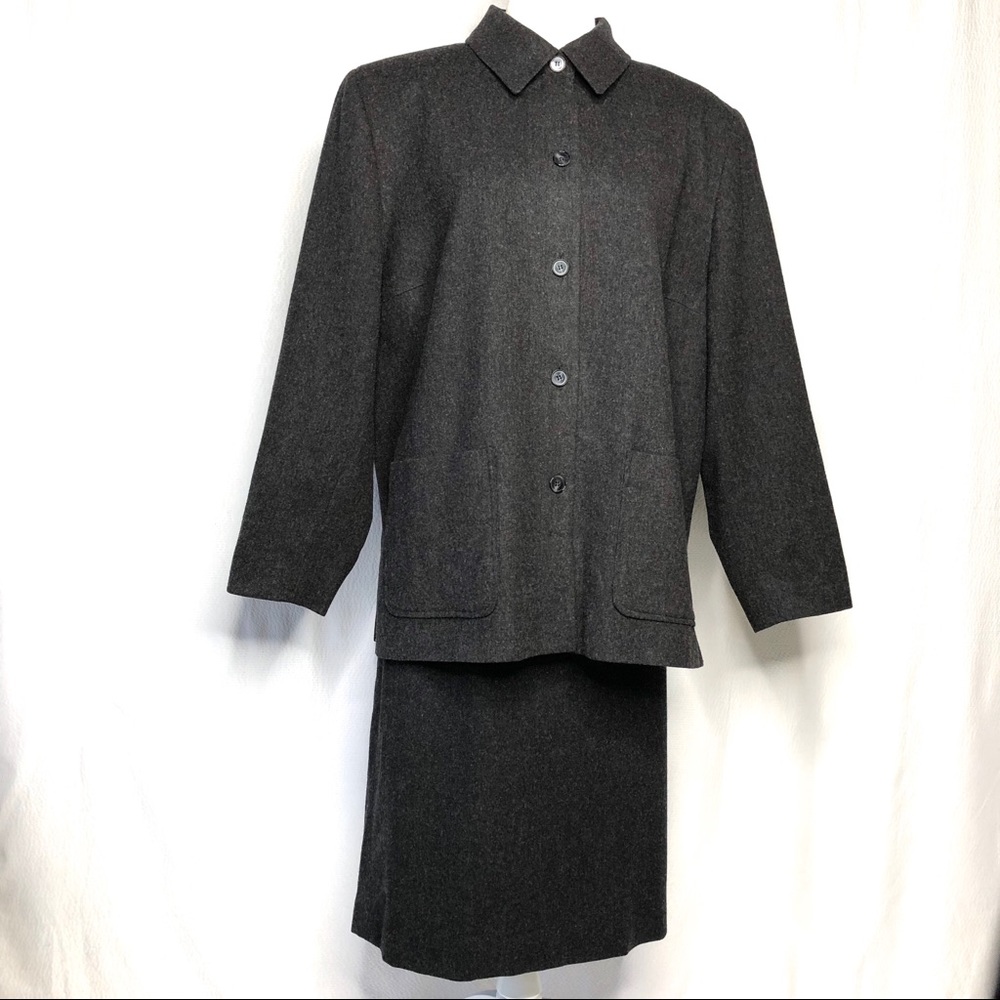 Pendleton Plus Size Virgin Wool Charcoal Gray Suit - image 1